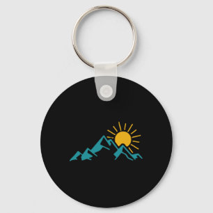 Wir Lieben Berge - Black Mountain - Adults Key Ring
