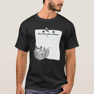 Wir Werden Dich Vermissen Friends Farewell with Si T-Shirt