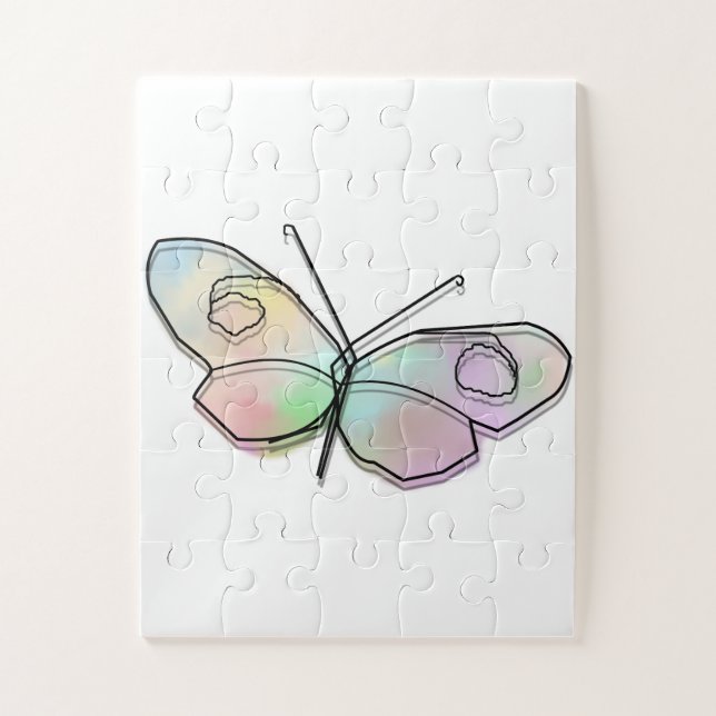 Wire Butterfly Jigsaw Puzzle (Vertical)