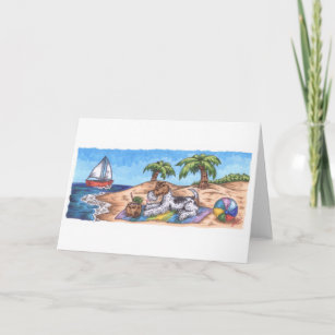 Wire Fox Endless Summer Card with white envelope