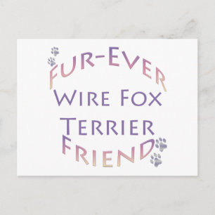 Wire Fox Furever Friend Postcard