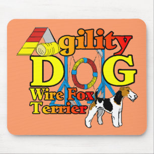 Wire_Fox_Terrier_Agility_ Mouse Pad