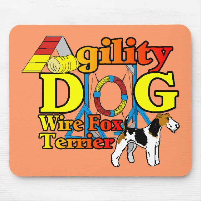 Wire_Fox_Terrier_Agility_ Mouse Pad (Front)