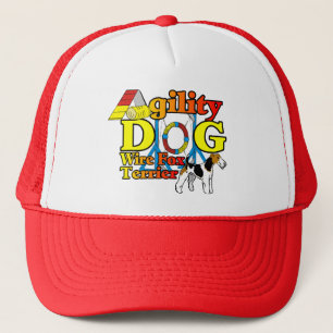 Wire_Fox_Terrier_Agility_ Trucker Hat