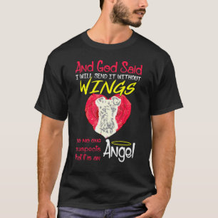 Wire Fox Terrier Angel Without Wings T-Shirt