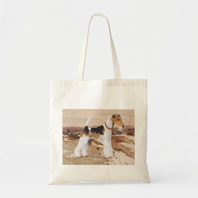 Wire Fox Terrier Autumn Tote Bag (Front)