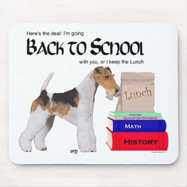 Wire Fox Terrier Back to School Mouse Pad (Front)
