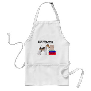 Wire Fox Terrier Back to School Standard Apron