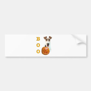 Wire Fox Terrier Boo Bumper Sticker