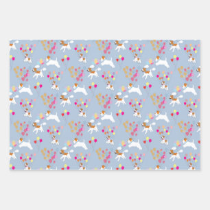 Wire Fox Terrier celebration Wrapping Papers Paper Sheet