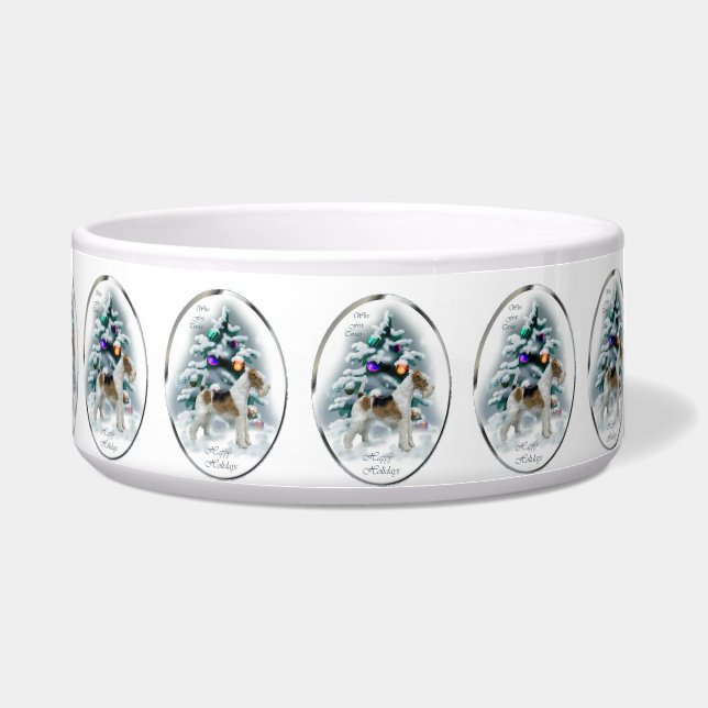 Wire Fox Terrier Christmas  (Front)