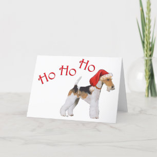 Wire Fox Terrier Christmas Holiday Card