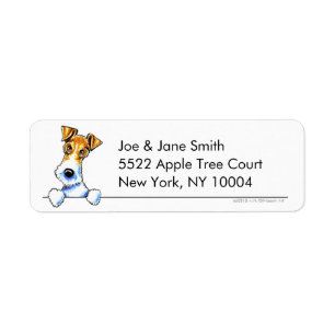 Wire Fox Terrier Clean & Simple Return Address Label