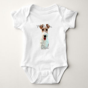 Wire Fox Terrier Dad 2 Baby Bodysuit