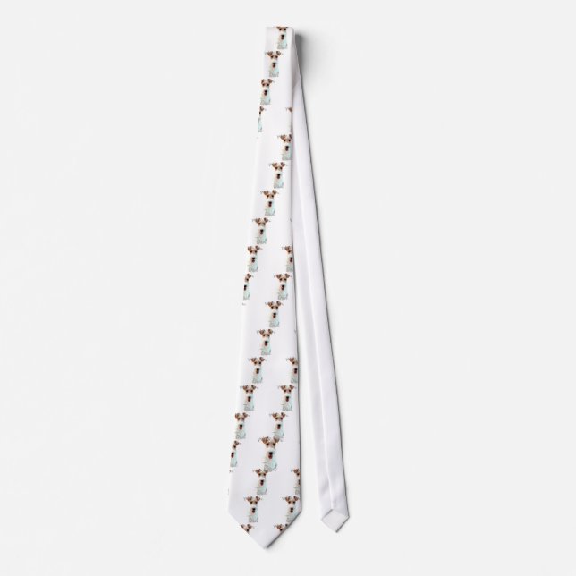 Wire Fox Terrier Dad 2 Tie (Front)