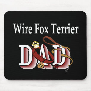 Wire Fox Terrier Dad Gifts Mouse Pad