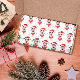 Wire Fox Terrier Dog Breed Christmas Stars Tissue Paper