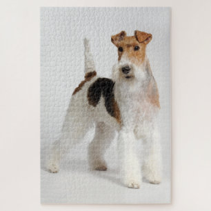 Wire Fox Terrier Dog Photo Jigsaw Puzzle