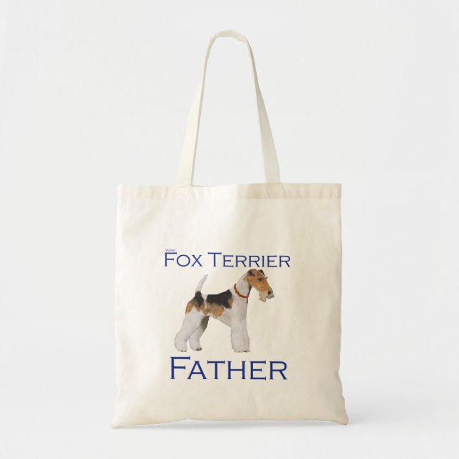 Wire Fox Terrier Father's Day Tote Bag (Front)
