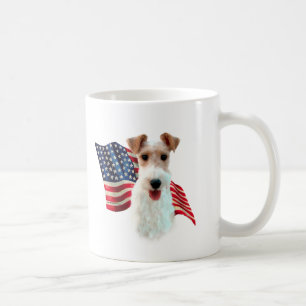 Wire Fox Terrier Flag Coffee Mug