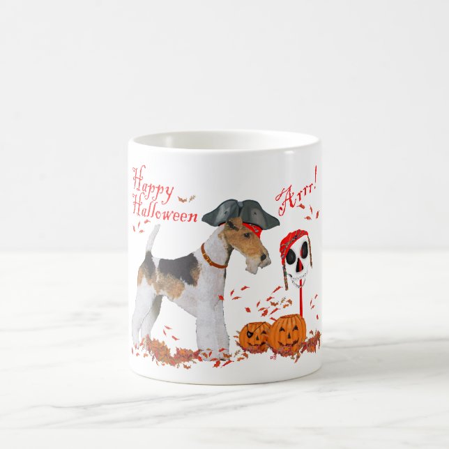 Wire Fox Terrier Halloween Coffee Mug (Center)