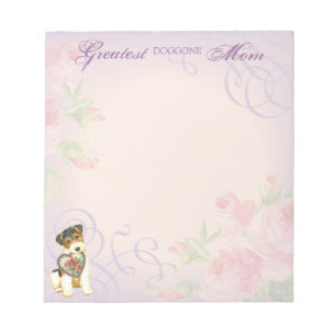 Wire Fox Terrier Heart Mum Notepad
