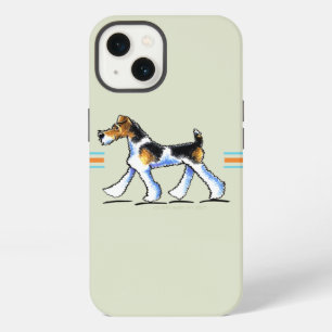 Wire Fox Terrier In Motion iPhone Case