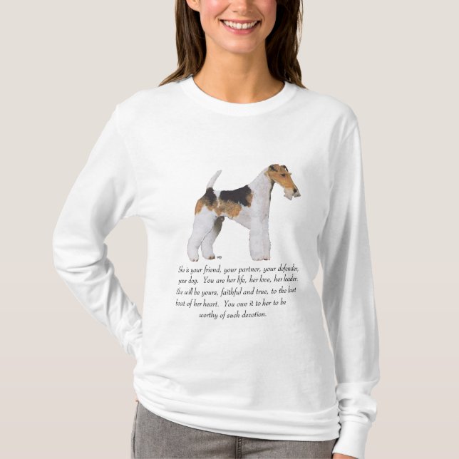Wire Fox Terrier Keepsake FEMALE T-Shirt (Front)