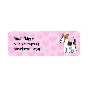 Wire Fox Terrier Love Return Address Label