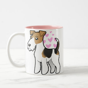 Wire Fox Terrier Love Two-Tone Coffee Mug