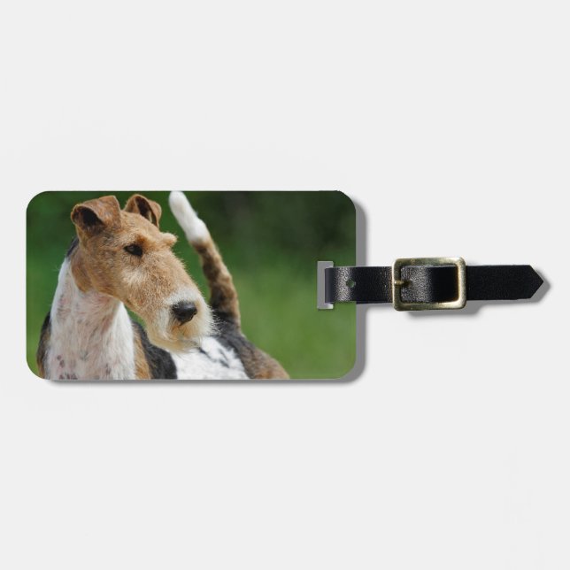 Wire Fox Terrier Luggage Tag (Front Horizontal)