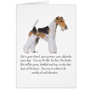 Wire Fox Terrier Memory / Dedication MALE