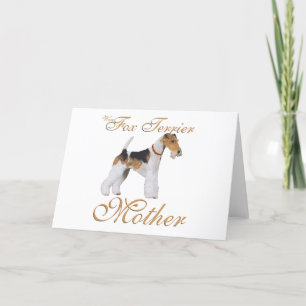 Wire Fox Terrier Mother's Day Card