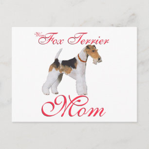 Wire Fox Terrier Mother's Day Postcard