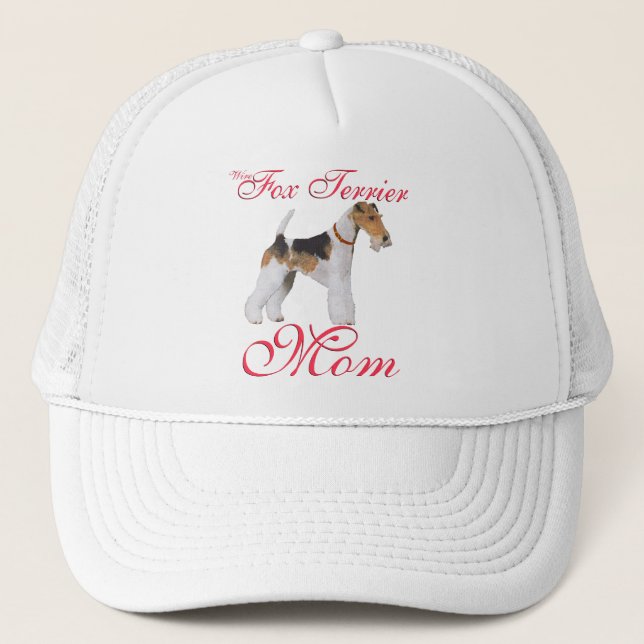 Wire Fox Terrier Mother's Day Trucker Hat (Front)