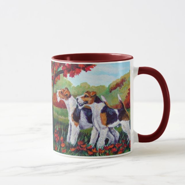 Wire Fox Terrier Mug (Right)