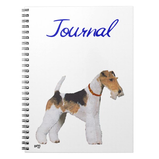 Wire Fox Terrier Notebook (Front)