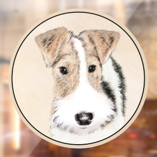 Wire Fox Terrier Painting - Cute Original Dog Art
