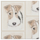 Wire Fox Terrier Painting - Cute Original Dog Art