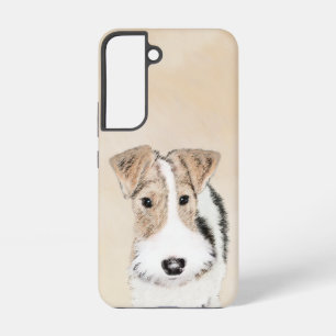 Wire Fox Terrier Painting - Cute Original Dog Art Samsung Galaxy Case