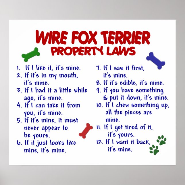 WIRE FOX TERRIER PL2 POSTER (Front)