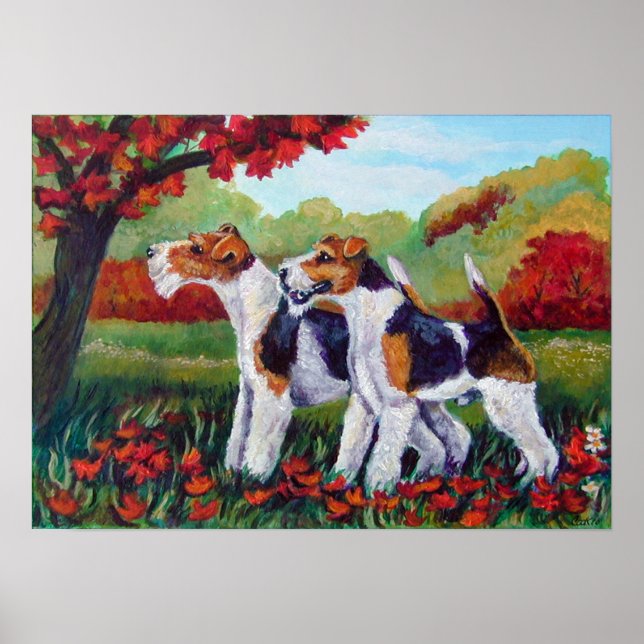 Wire Fox Terrier Print (Front)
