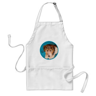Wire Fox Terrier Puppy Painting - Original Dog Art Standard Apron