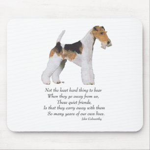 Wire Fox Terrier Rainbow Bridge Mouse Pad