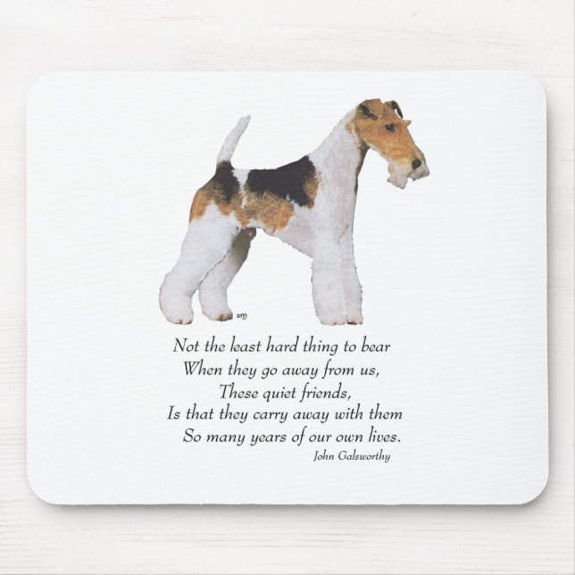 Wire Fox Terrier Rainbow Bridge Mouse Pad (Front)