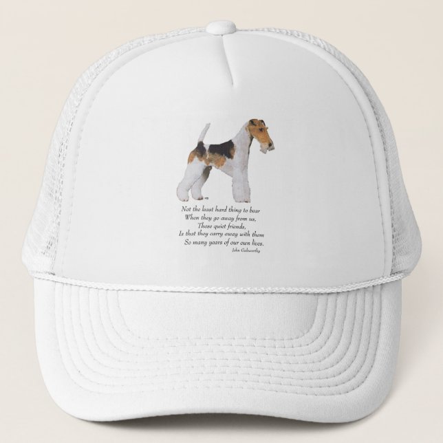 Wire Fox Terrier Rainbow Bridge Trucker Hat (Front)