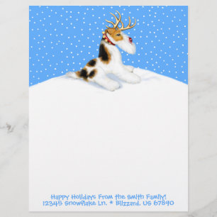 Wire Fox Terrier Reindeer