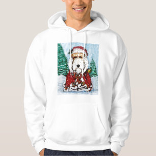 Wire Fox Terrier Santa Hoodie