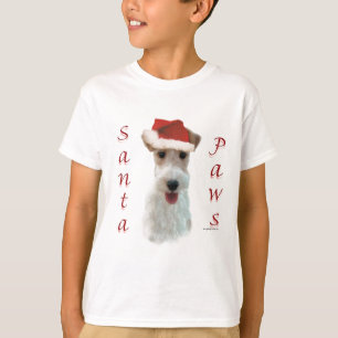 Wire Fox Terrier Santa Paws T-Shirt