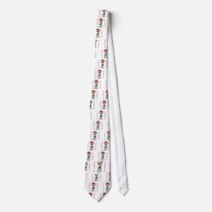 Wire Fox Terrier Santa Paws Tie